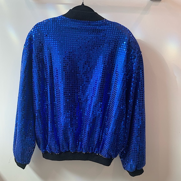 Vintage Sequenced Bright Blue Jacket! - Picture 4 of 4